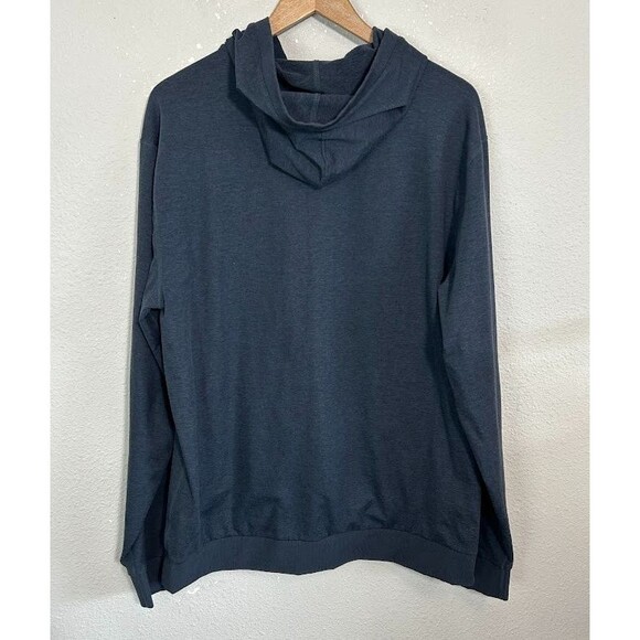Vuori Coronado Hoodie Men's XL DreamKnit Midnight Heather Blue Zip Up Stretch - Picture 3 of 7